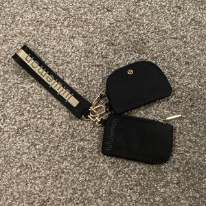LuluLemon Dual Keychain Wristlet Pouch